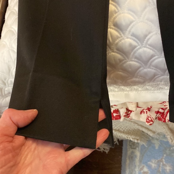 &TROUSERS Brand, Black Cotton Cigarette Trousers with a Kiss of Spandex Sz 2 - Picture 12 of 15
